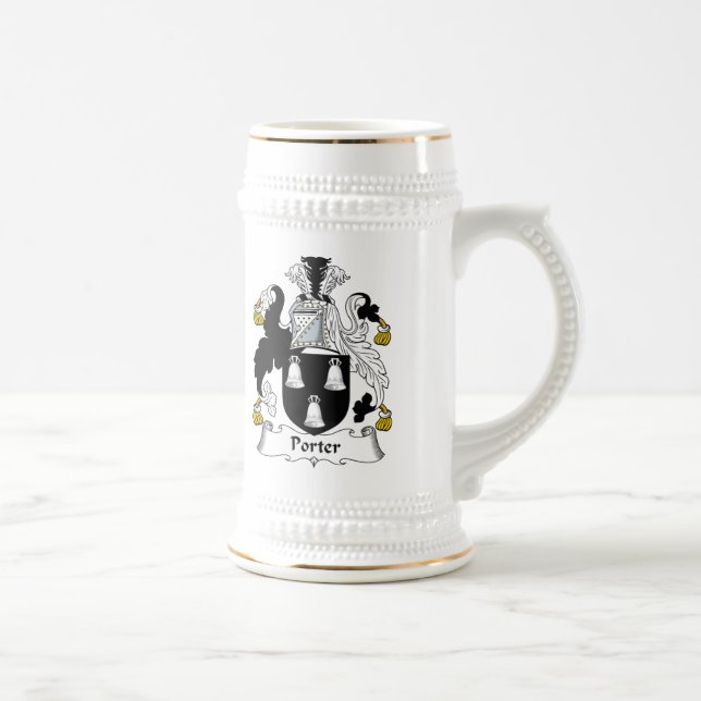 Porter Family Crest Beer Stein (Right)