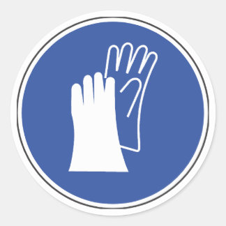 Porter Gants de protection Sticker de sécurité