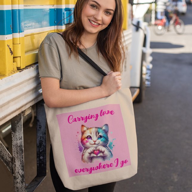 Porter l'amour partout où je vais sac fourre - tou (Créateur téléchargé)