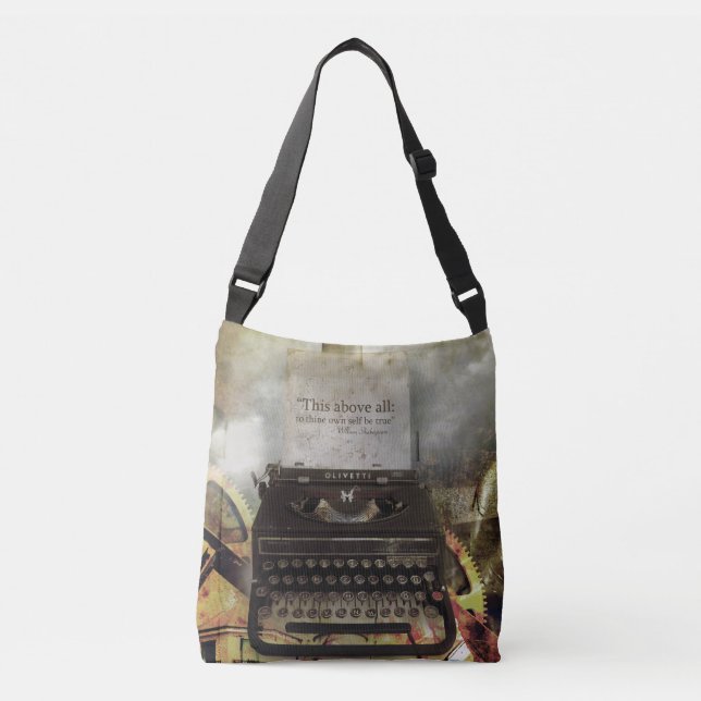 Porter Sur Le Sac À Devis De Steampunk Shakespeare (Devant)