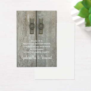Portes à grange double Mariage campagnard Charité