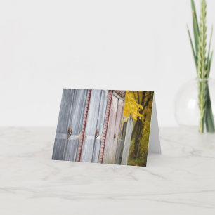 Portes de grange rustique Cartes pour notes vierge