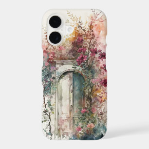Portes en bois cachées jardin secret aquarelle rêv