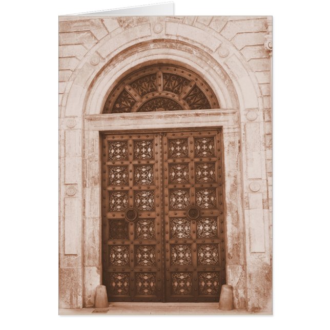 Portes en bois dans le Vieux Quartier Barcelone, E (Devant)