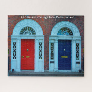 Portes géorgiennes de Dublin Irlande. Puzzle