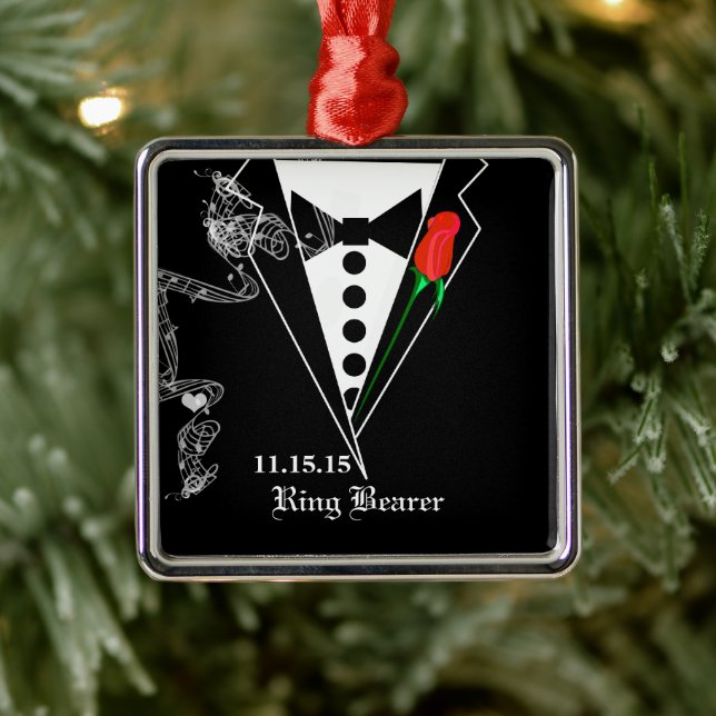 Porteur de l'anneau Mariage ornement de Noël (Arbre)