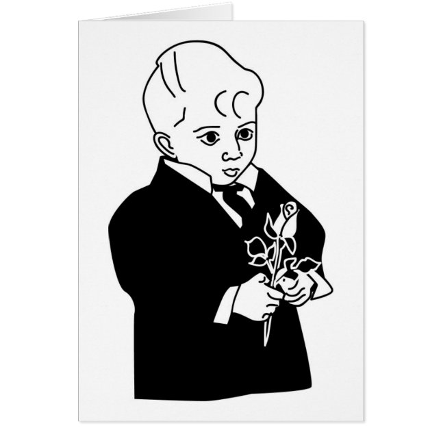 Porteur de sonnerie mignon BW (Devant)