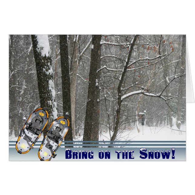 Portez la carte neige (Devant horizontal)