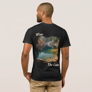 Portez le Calme – T-Shirt Scénique Cerf au Lac