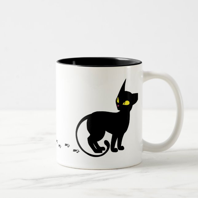 Portez malheur à la tasse de chat (Droit)