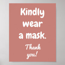 Portez une affiche de Rose de cannelle Masque