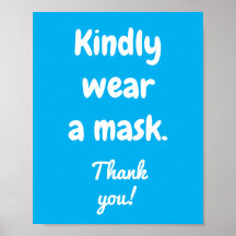 Portez une affiche Masque