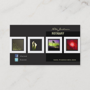 Portfolio business cards photos template