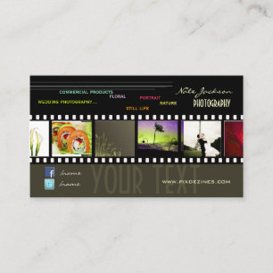 Portfolio business cards photos template/DIY fonts