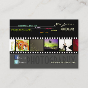Portfolio business cards photos template/DIY fonts