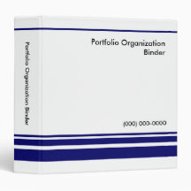 Portfolio Organization Binder 1.5" - Custom Logo