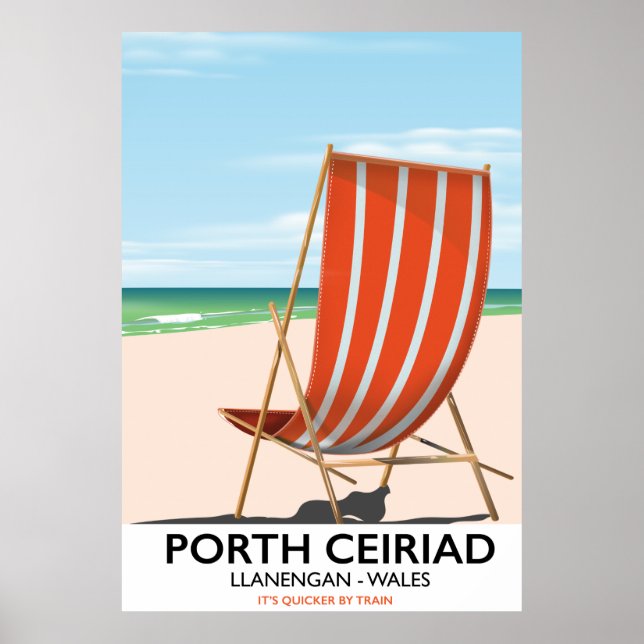 Porth Ceiriad Wales Beach Poster (Front)