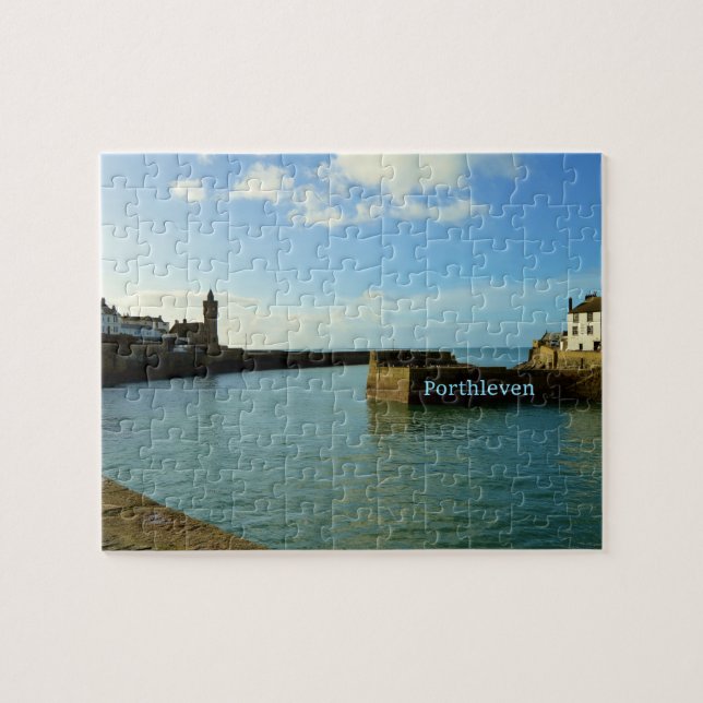 Porthleven Cornwall England Harbour Wall Jigsaw Puzzle (Horizontal)