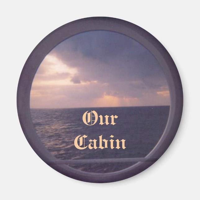 Porthole 3AR Stateroom Door Marker Magnet (Front)