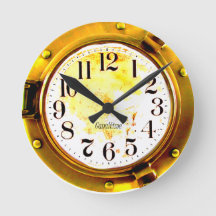 porthole boat clock