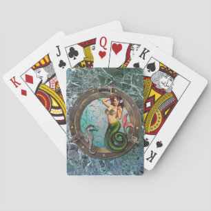 PORTHOLE MERMAID, cartes à jouer