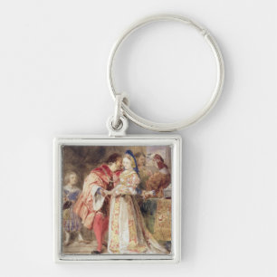 Portia and Bassanio, c.1826 (w/c, brown ink, bodyc Keychain