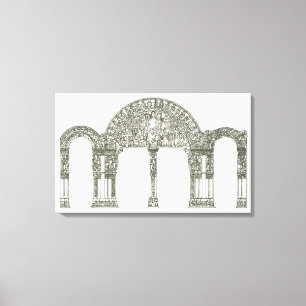 Portico de la Gloria. Santiago de Compostela Canvas Print