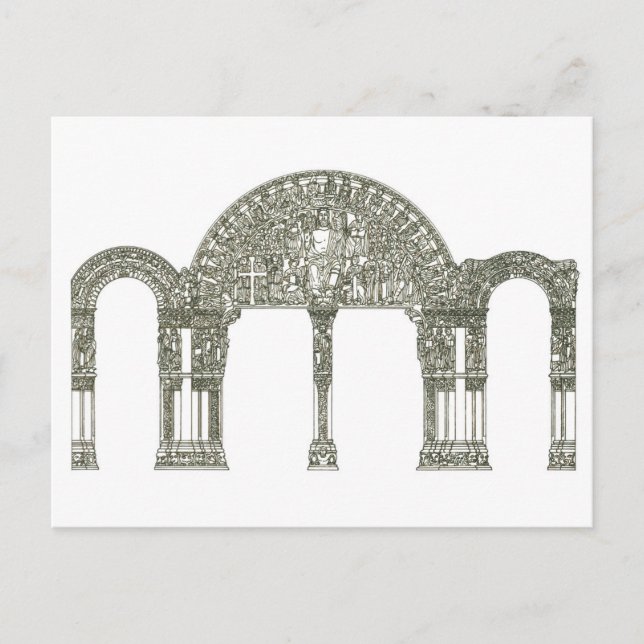 Portico de la Gloria. Santiago de Compostela Postcard (Front)