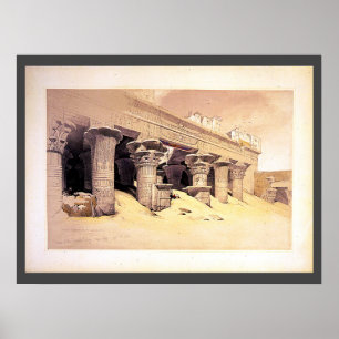 Portico of the Temple of Edfou Roberts/Haghe Art Poster