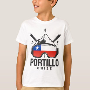 Portillo Chile Ski Resort Retro Skiing T-Shirt