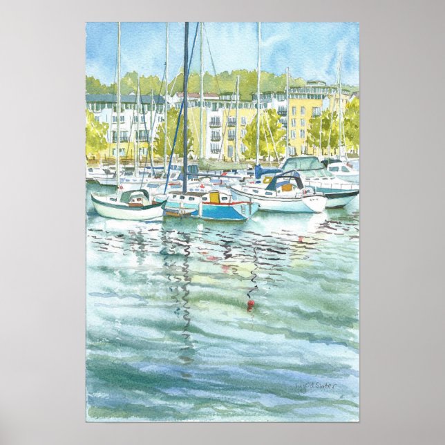 Portishead Marina Poster (Front)