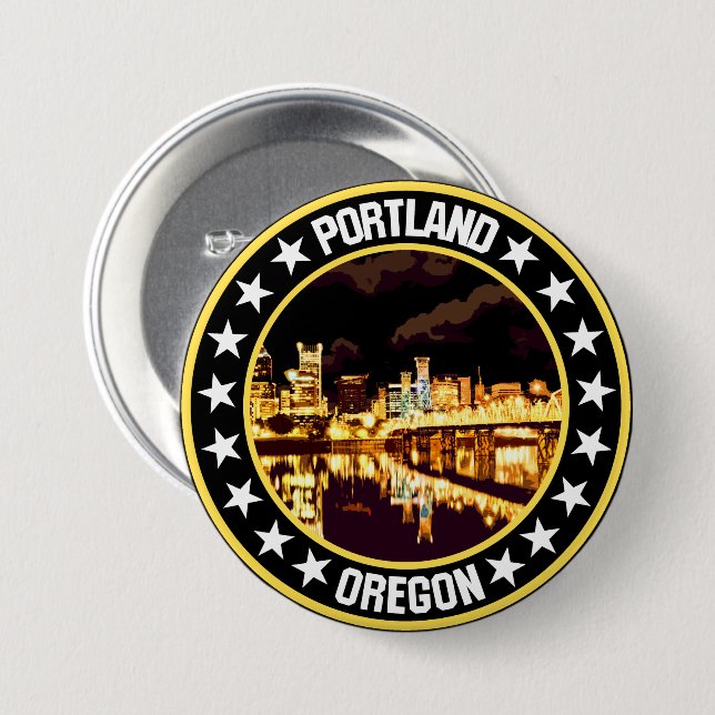 Portland                                           3 inch round button (Front & Back)