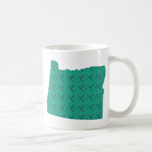 Portland Airport carpet Oregon map Coffee Mug