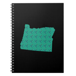 Portland Airport carpet Oregon map Notebook