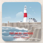 Portland Bill Lighthouse Coaster<br><div class="desc">Colourful artwork of Portland Bill Lighthouse at the southernmost point of the Jurassic coast.  Perfect for anyone who loves this wild and naturally beautiful part of Dorset.</div>