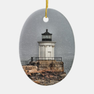 Portland Breakwater / Bug Light Ceramic Ornament