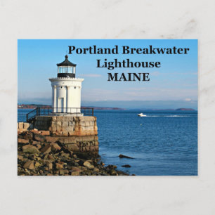 Portland Breakwater Lighthouse, Maine Postcard