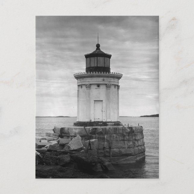 Portland Breakwater Lighthouse Postcard (Front)