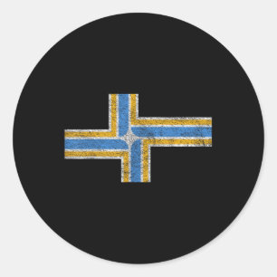 Portland City Flag State Of Oregon Pride Classic Round Sticker