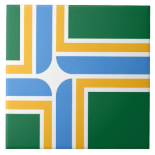 Portland city flag tile