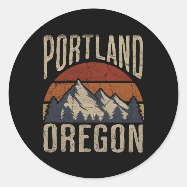 Portland Classic Round Sticker (Front)