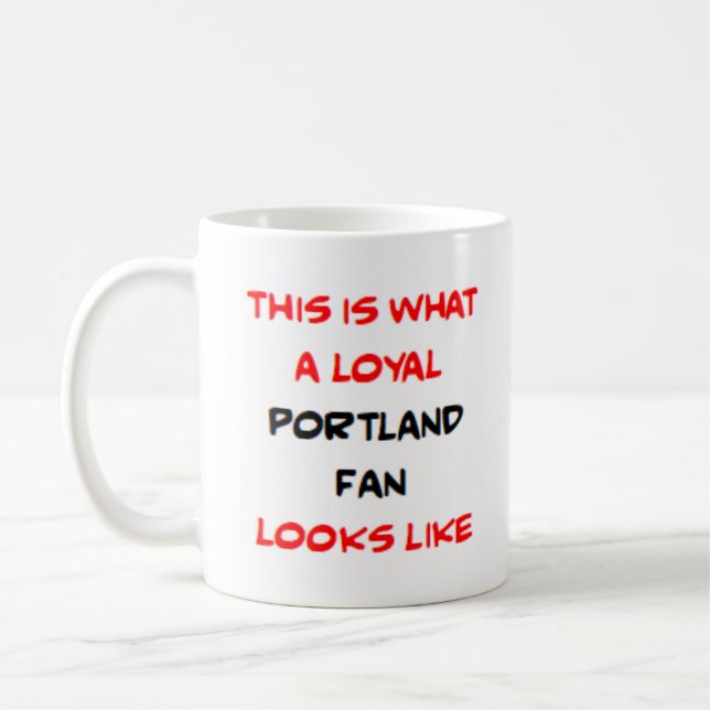 portland fan, loyal coffee mug (Left)