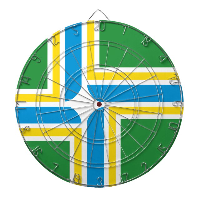 Portland flag dartboard (Front)