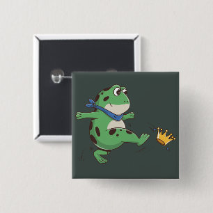 Portland Frog Protest Anti ICE  2 Inch Square Button