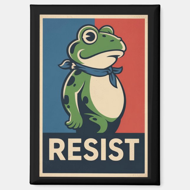 Portland Frog Protest Anti Ice Resistance I Stand  Magnet (Front)