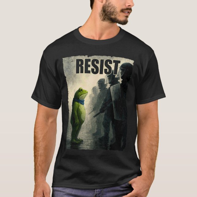 Portland Frog Protest Funny Frog Shirt for Men and (Front)