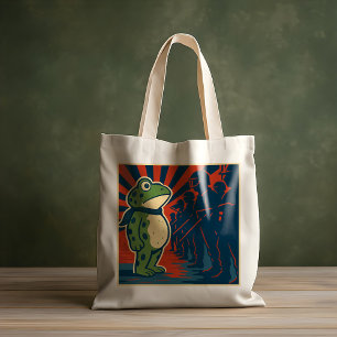 Portland Frog Protest Tote Bag