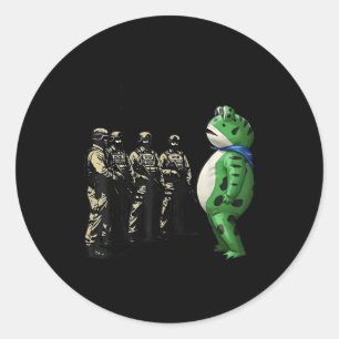 Portland Frog Resist Shirt Anti Ice Classic Round Sticker