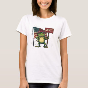 Portland Frog Vintage Political Satire T-Shirt