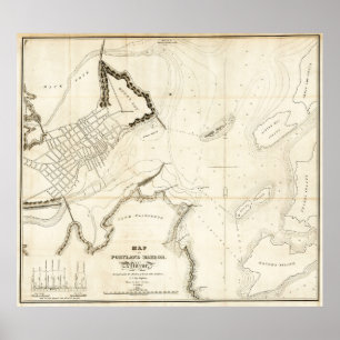 Portland Harbour 1833 Poster